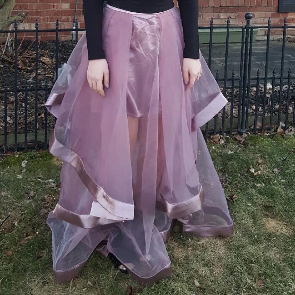 Lavender floor length skirt